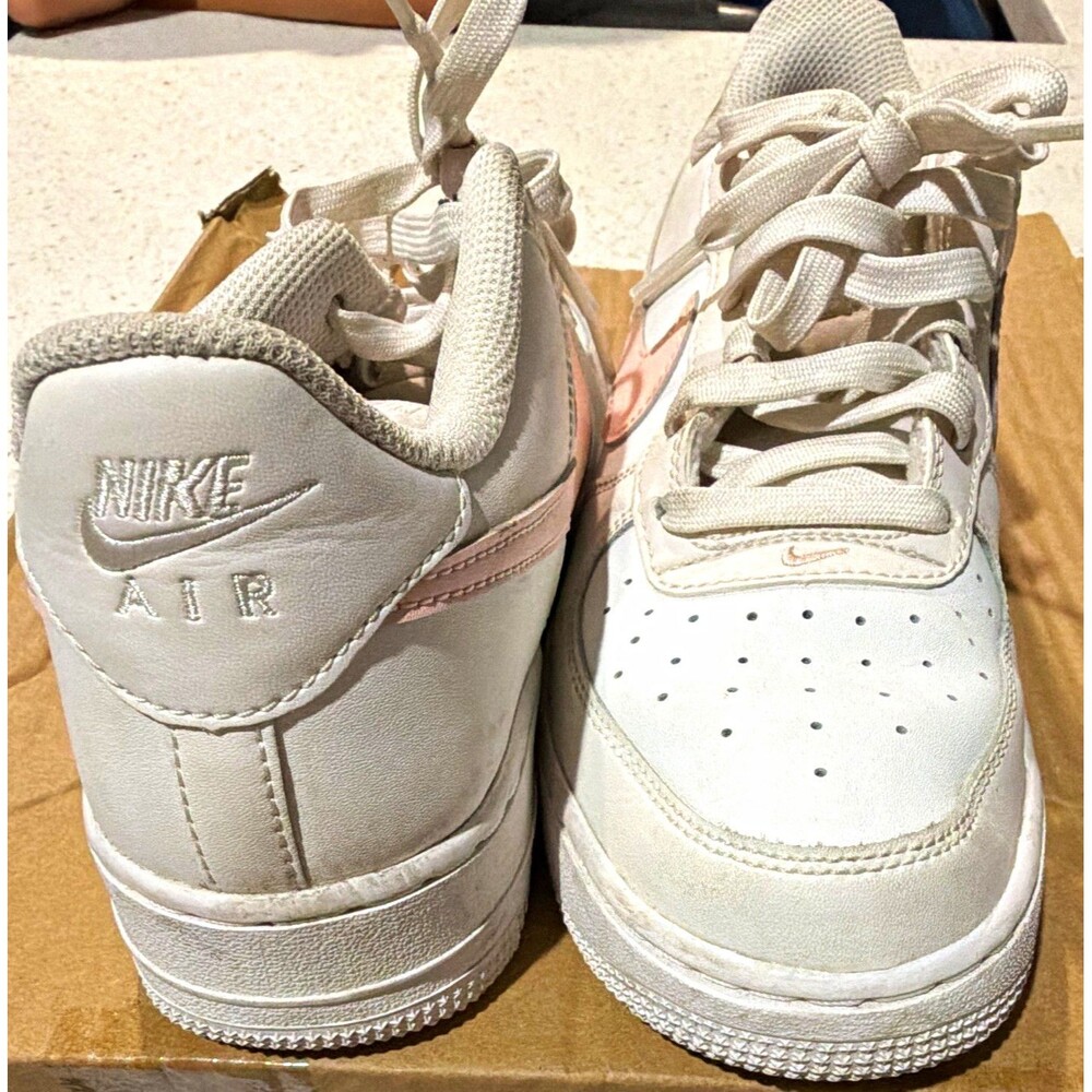 Nike Air Force 1 Low GS Kids 6Y (UK 5.5/EU 38.5) White Pink Sneaker